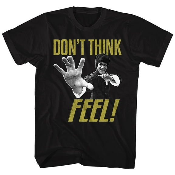 Bruce Lee Feel Black Adult T-Shirt 4Xl