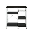 thumbnail image 2 of Tcbosik Kitchen Storage Rack Baker's Rack Utility Storage Shelf Microwave Stand Table Spice Rack Condiment Holder Workstation, Dark Brown, 2 of 10
