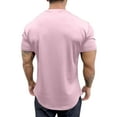 thumbnail image 5 of Cotton Short Sleeve T Shirt for Men Summer Gym Athletic Workout Muscle Shirts Casual Solid Crewneck Sports Tops, 5 of 6