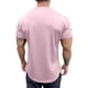 thumbnail image 5 of pstuiky Camisas casuales de manga corta para hombre, Camiseta de cuello en V para hombre, color liso, con mangas cortas elásticas, transpirables y modernas. camisas casuales para hombre xxl, 5 of 6