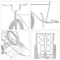 thumbnail image 4 of WASHWEPE Tricycle Vintage Modèle Décoratif en Fil d'Aluminium Jouets Rétro pour Adultes 1 Pcs, 4 of 8