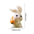 thumbnail image 6 of Easter Day Decorations Easter Small Bunny Ornament Resin Ornament, New, Multicolor-b, 6 of 6