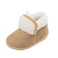 thumbnail image 3 of Gureui Newborn Infant Toddler Baby Girls Boots Winter Warm Non-slip Soft Sole Fluffy Cute Shoes, 3 of 8