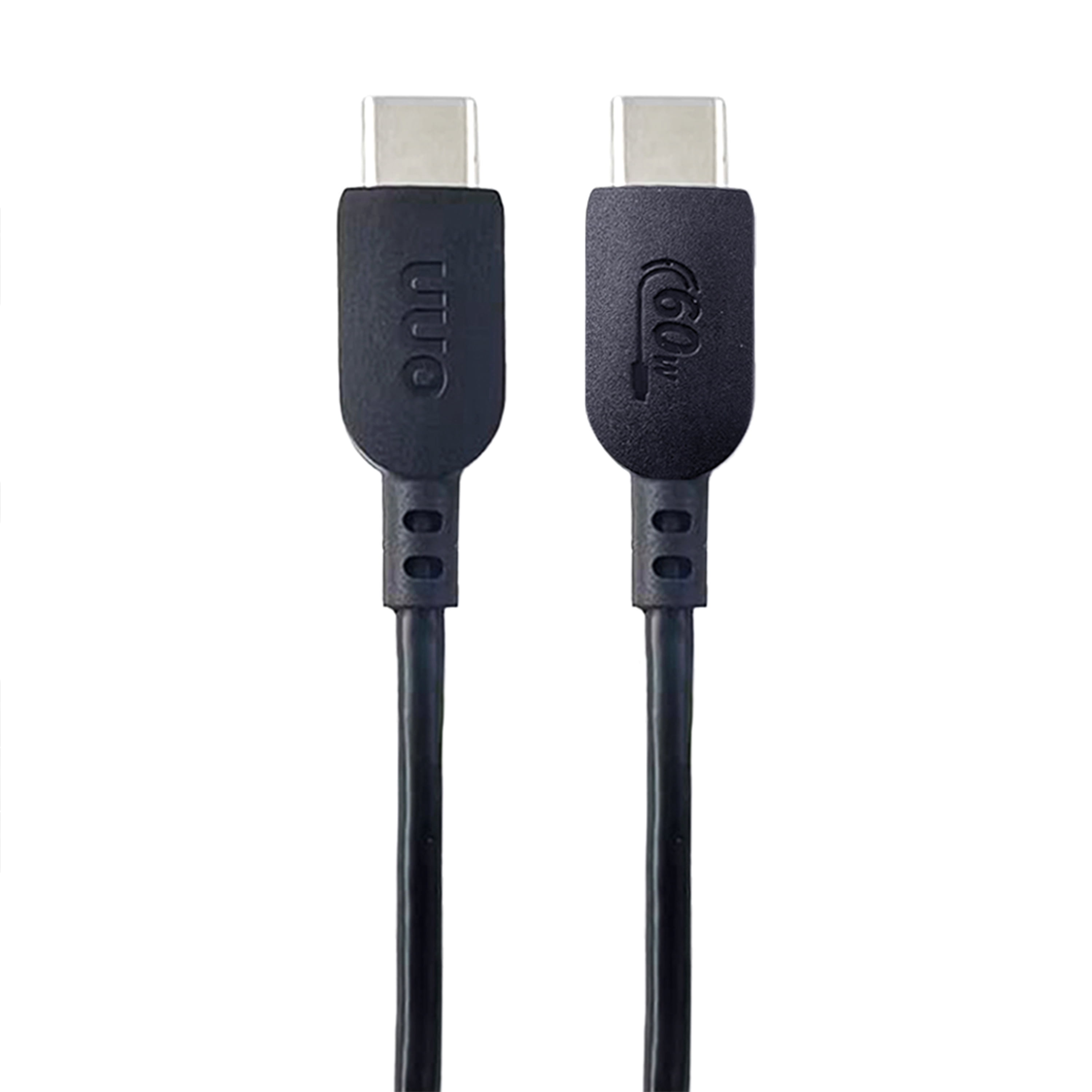 onn 3ft USB-C to USB-C Cable USB-IF Certified Fast Charging Black
