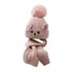 thumbnail image 4 of Conjunto de gorro y bufanda de invierno para niños, gorro de punto con orejeras, cálido para viajar y escalar Rosa, 4 of 8