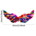 thumbnail image 2 of Halloween Decorations Fairy Wings Angel Feather Wings With Elastic Straps Cosplay Photography Props Halloween Supplies 25.6"X13.8" 2026, 2 of 2