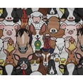 thumbnail image 5 of oneOone Polyester Spandex Rose Brown Fabric Horse Craft Projects Decor Fabric Printed By The Yard 56 Inch Wide, 5 of 5