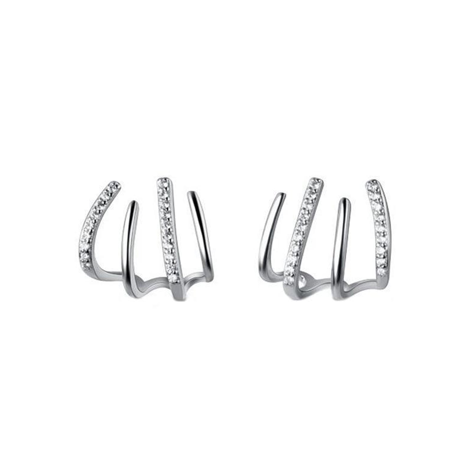 Zircon Stud Earrings. Sterling Silver Post. Minimalist Earrings. Petite  Earrings. Clear Stud Earrings. Dainty Studs.tiny Cz Stud Earrings 