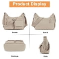 thumbnail image 5 of PULLIMORE Crossbody Bag for Women Nylon Waterproof Shoulder Purse Handbag Messenger Bag Lightweight Multi-Pockets Pocketbooks, Khaki, 5 of 9
