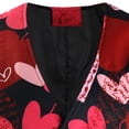 thumbnail image 5 of YAYUBA Mens Suit Vest Paisley Floral Victorian Vests Valentines Day Casual 3D Digital Heart Shaped Print V Neck Sleeveless Coat Suit Vest Top, 5 of 8