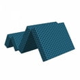 thumbnail image 2 of Geometric Foldable Mattress, Hexagons with Dot Edges, 74.8" x 35.4", Petrol Blue and White, by Ambesonne, 2 of 6