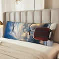 thumbnail image 6 of Lsque Sunset Airplane Travel View Body Pillow Case Cover,Ultra-Soft Microfiber Bed Pillow Cases 20x54 inches,Elegant Bedding,Breathable Durable Pillow Cover with Envelope Closure, 6 of 8