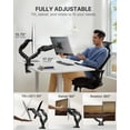 thumbnail image 3 of Soporte doble para pantallas HUANUO totalmente ajustables de 13 a 32 pulgadas, 3 of 7