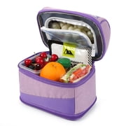 Arctic Zone Lavender Purple Expandable Lunch Box with Thermal Insulation and Ice Pack