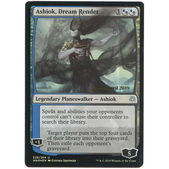 MtG War of the Spark Ashiok, Dream Render (Prerelease Foil) #228