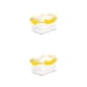 thumbnail image 4 of Yuarrent Contenedores de almacenamiento versátiles para una organización eficiente: almacenamiento de granos de caja amplia y liviano Mayor amarillo 2Conjunto, 4 of 6