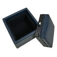 thumbnail image 4 of Pemberly Row 17" Bonded Leather Storage Ottoman in Vintage Blue, 4 of 5