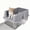 Gray, variant on Jumbo Cat Litter Box Stainless Steel - Extra Large Open Top for Big Cats, High Sides Reduce Scatter, Non Stick & Leak Proof, Easy Clean w/Scoop & Mat