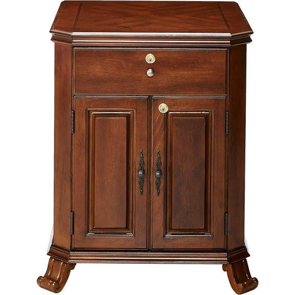Montegue Cabinet Humidor, for Up to 1500 Cigars, Brown