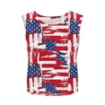 thumbnail image 4 of cocolona Patriotic Shirts for Women 4th of July Summer Sleeveless Crop Gym Yoga Workout Tank Tops, 4 of 7