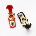 thumbnail image 1 of 2 pares de abrazaderas-conectores de terminales de Cable de batería de coche-Terminal de batería con cubierta de plástico, buen contacto, resistencia a la corrosión, 1 of 5