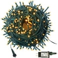 thumbnail image 1 of 105FT 300LEDs Christmas Lights Outdoor Indoor 8 Modes Memory Function for Christmas Tree Party Decoration (Warm White), 1 of 8