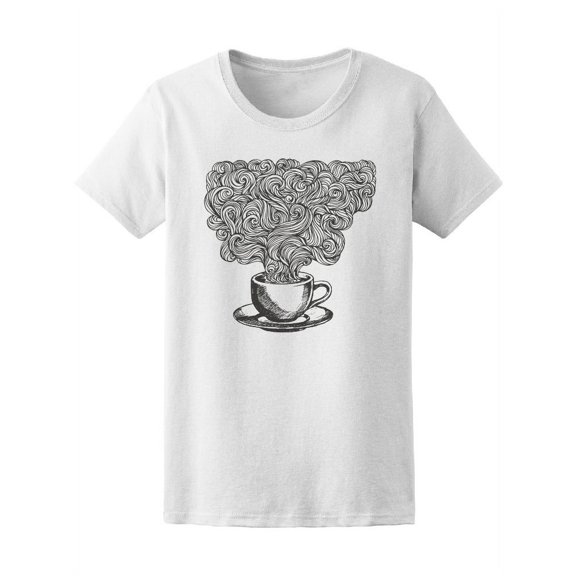 Coffee Henna Mandala Zendoodle Tee Women's -Image by Shutterstock