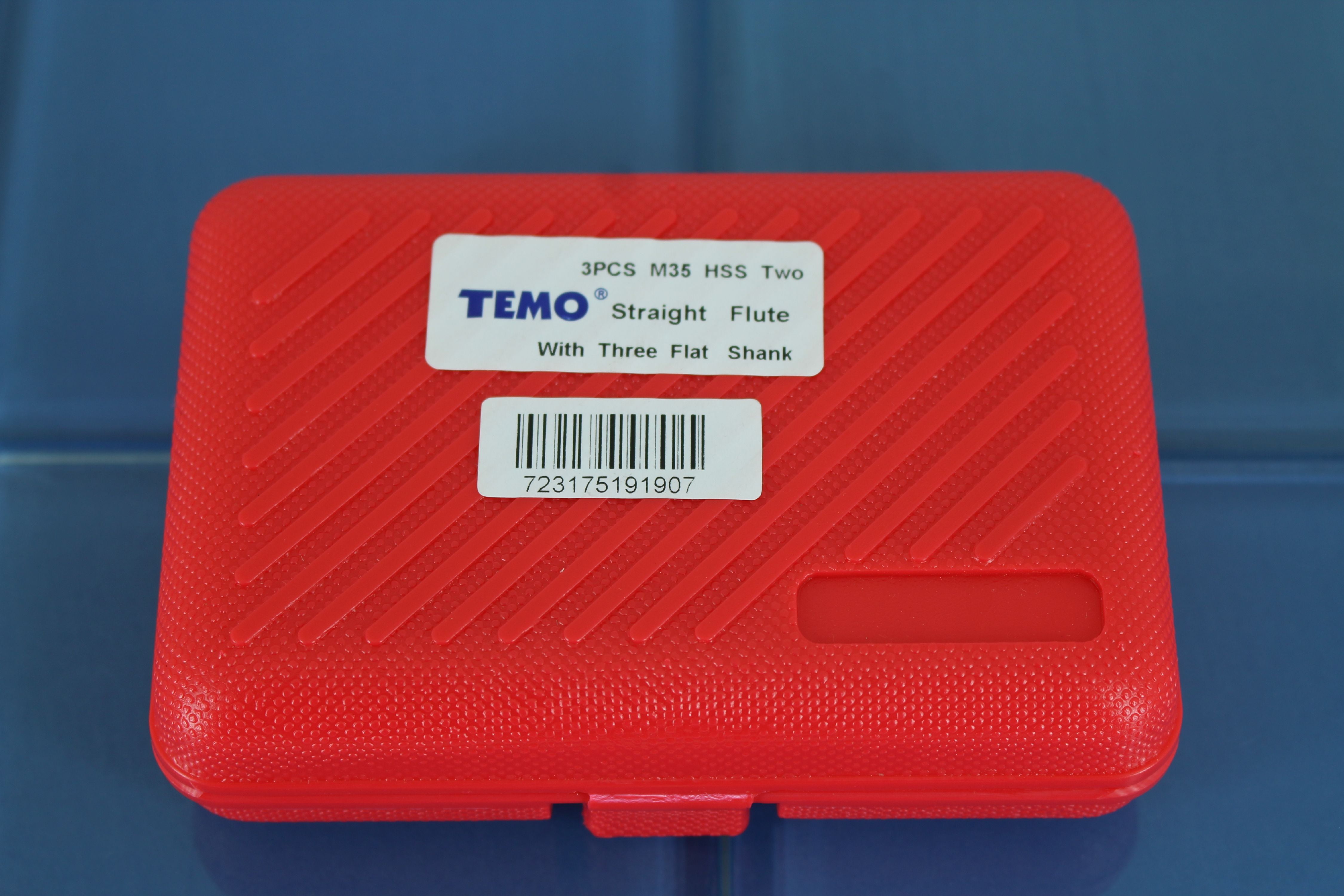 TEMO 3pc M35 Cobalt HSS Step Drill Set Two Flute Total 28 Sizes (3/16"-1/2" 6 step, 1/4"-3/4" 9 step, 1/8"-1/2" 13 step)