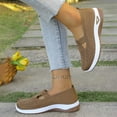 thumbnail image 4 of YOUYEDIAN Orthopedic Shoes for Women Spring Casual Slip on Non Slip Arch Support Sneakers Dress Comfy Mesh Closed Toe Shoes (Brown), 4 of 6