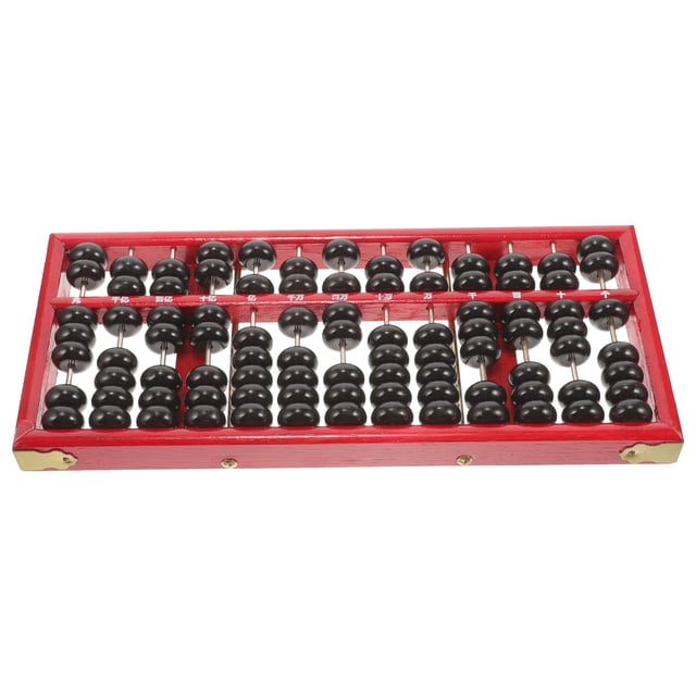 Miangastore Abacus For Learning Students Calculating Tool Red 1Pcs 11.0x4.1x1.2in