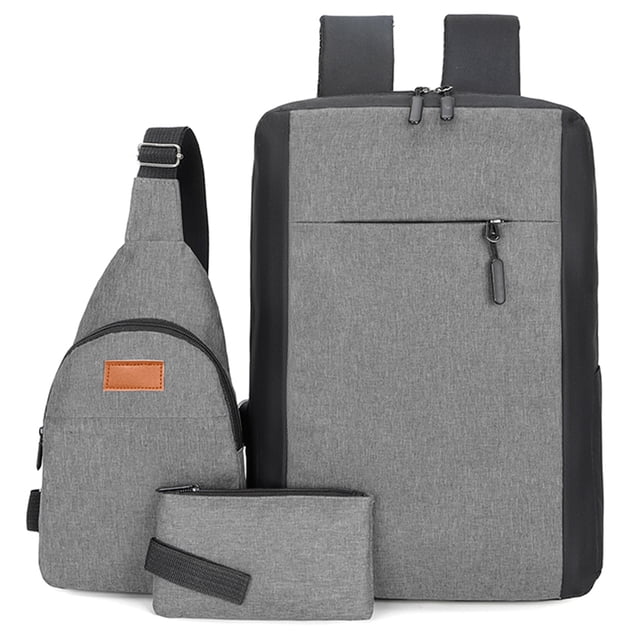 Mochila Shendy Vendy Backpack Impermeable Set De 3pzs Con Riñonera Y Puerto Usb