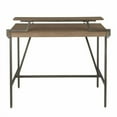 thumbnail image 4 of LumiSource Gia Industrial Counter Table - 49.75" Brown Bamboo Top & Metal Frame, Removable Shelf, Kitchen/Dining. Antique Finish. 100lb Capacity., 4 of 6