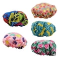 thumbnail image 2 of MasteelfCA 5Pcs Waterproof Bathing Printed Pattern Shower Caps for Bathroom Home, 2 of 8