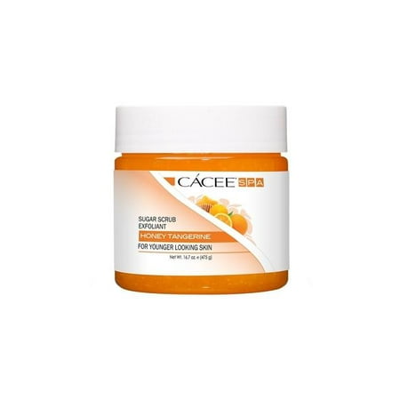 Spa Sugar - Hand, Foot, & Body Sugar Scrub Exfoliant For Natural Spa, Manicure, and Pedicure Use (Honey Tangerine)