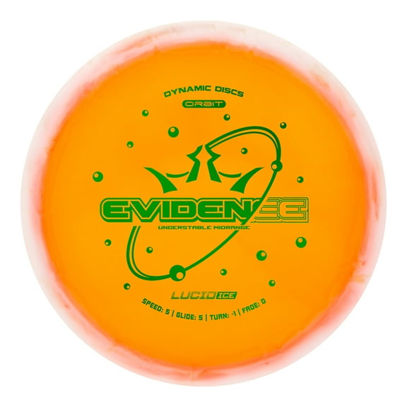 Dynamic Discs Lucid Ice Orbit Evidence Disc Golf Midrange-Orange