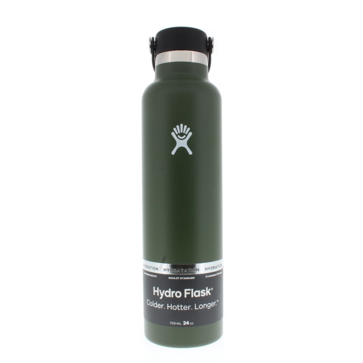 Hydro Flask Standard Mouth Water Bottle Black 24oz
