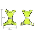 thumbnail image 2 of Chaleco reflectante de seguridad de alta visibilidad, chaleco ligero ultrafino para paseo nocturno, correr, pasear perros, andar en motocicleta YUNYI BRAND Deportes, 2 of 6
