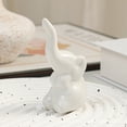 thumbnail image 4 of Joernso Elephant Statue Mini Ceramic Elephant Figurine Small Shelf Tabletop Centerpiece for Living Room Bedroom Home Decor, 4 of 7