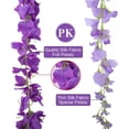 thumbnail image 6 of 1*Artificial Wisteria Wreath Clearance! Yirtree Artificial Wisteria Garland Artificial Flowers Garland Wisteria Vine Hanging Flower for Wedding Home Garden Outdoor Flower Wedding Garden Hanging Dec, 6 of 9