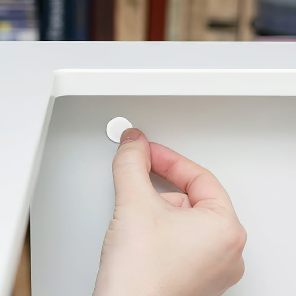 WHAMVOX 100pcs White Plastic Hole Plugs Rubber Plugs For Round Holes Furniture Hole Plugs Plastic Plug Nut End Cap Plastic Plug Nut Plastic Plugs For Round Holes