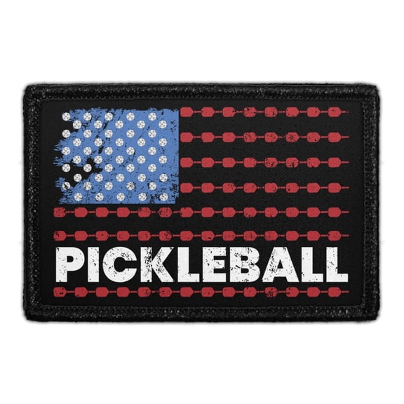 Pickleball - US Flag - Removable Patch