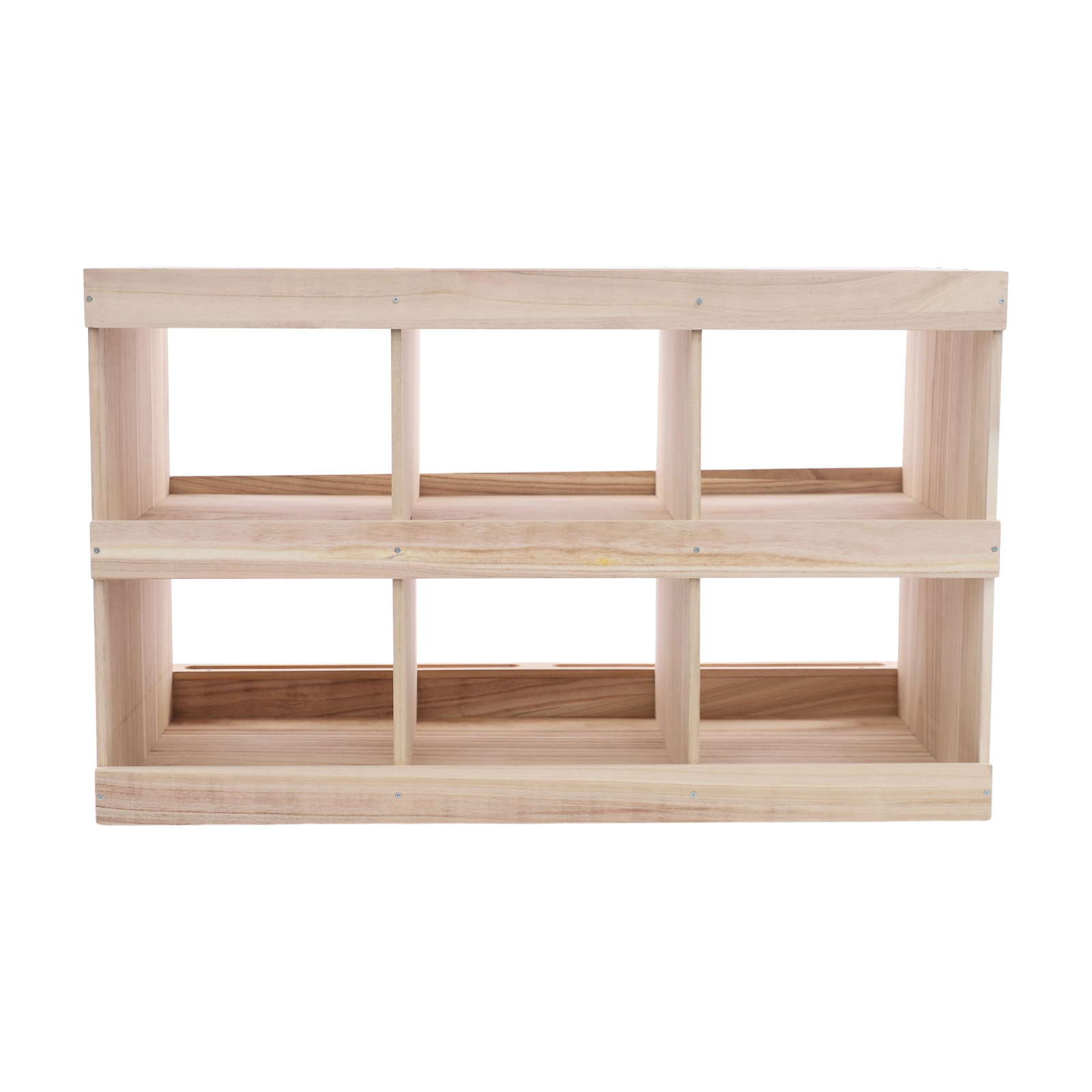 ToppiJoy 6 Compartment Chicken Nesting Box, Wooden Nesting Boxes for Chickens, Floorstanding Chicken Egg Laying Box for Backyard and Poultry Farms