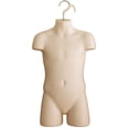 thumbnail image 2 of DisplayTown 5 Sets of Flesh Child Torso Hollow Back Plastic Injection Hanging Form Mannequin & Hanging Hook, Size 5T-7, 2 of 4
