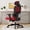 Red, variant on Frelaxbone Adult Mesh High Back Indoor Residential Adjustable Armrest Office Chairs, Caster, Pink