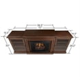 thumbnail image 2 of Pemberly Row Solid Wood Entertainment Electric Fireplace in Oak, 2 of 15