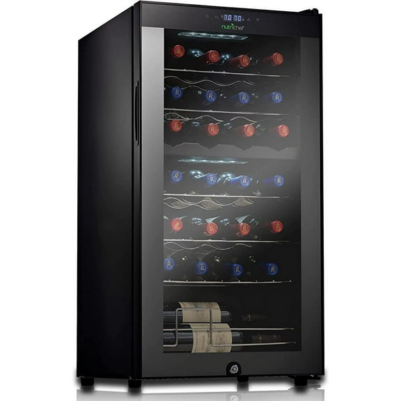 NutriChef 28Bottle Cooler Dual-Zone Refrigerator