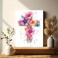 thumbnail image 6 of Floral Cross Watercolor Canvas Wall Art, Spring Theme Religious Print for Living Room Bedroom Dining Room Office Hallway Staircase, 6 of 8