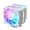 White, variant on High Execution 6 Heat Pipe ARGB CPU Refrigerator Double Admirers 158mm Height Consistent AM4 AM5 LGA1700