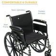 Drive Medical Cruiser III Light Weight Wheelchair with Flip Back