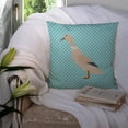 thumbnail image 3 of Carolines Treasures BB8032PW1414 West Harlequin Duck Blue Check Fabric Decorative Pillow, 14 x 14 in., 3 of 4